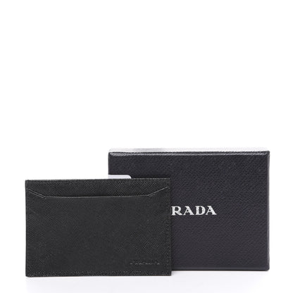 Prada Saffiano Card Holder Black 6 of 6