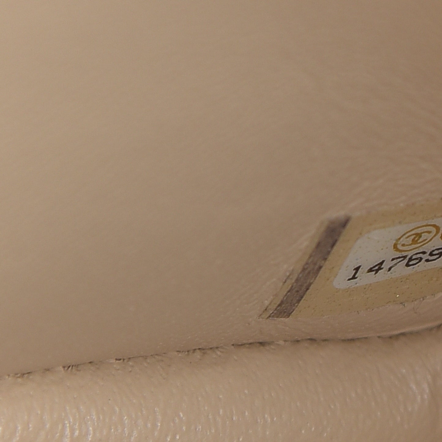 Lambskin Quilted Jumbo Double Flap Beige Clair