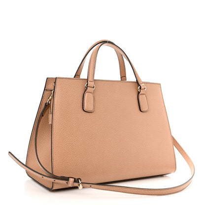 Gucci Dollar Calfskin Large Soho Top Handle Satchel Camelia 3 of 10