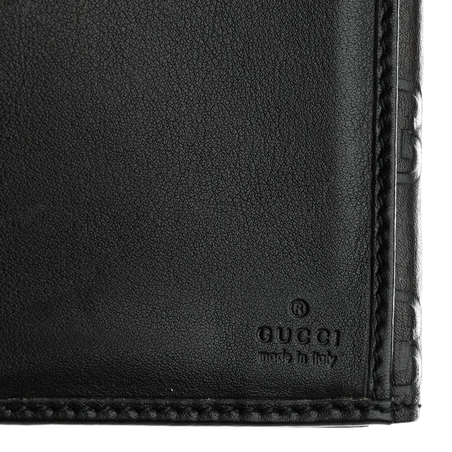 Guccissima Heart Continental Wallet Black