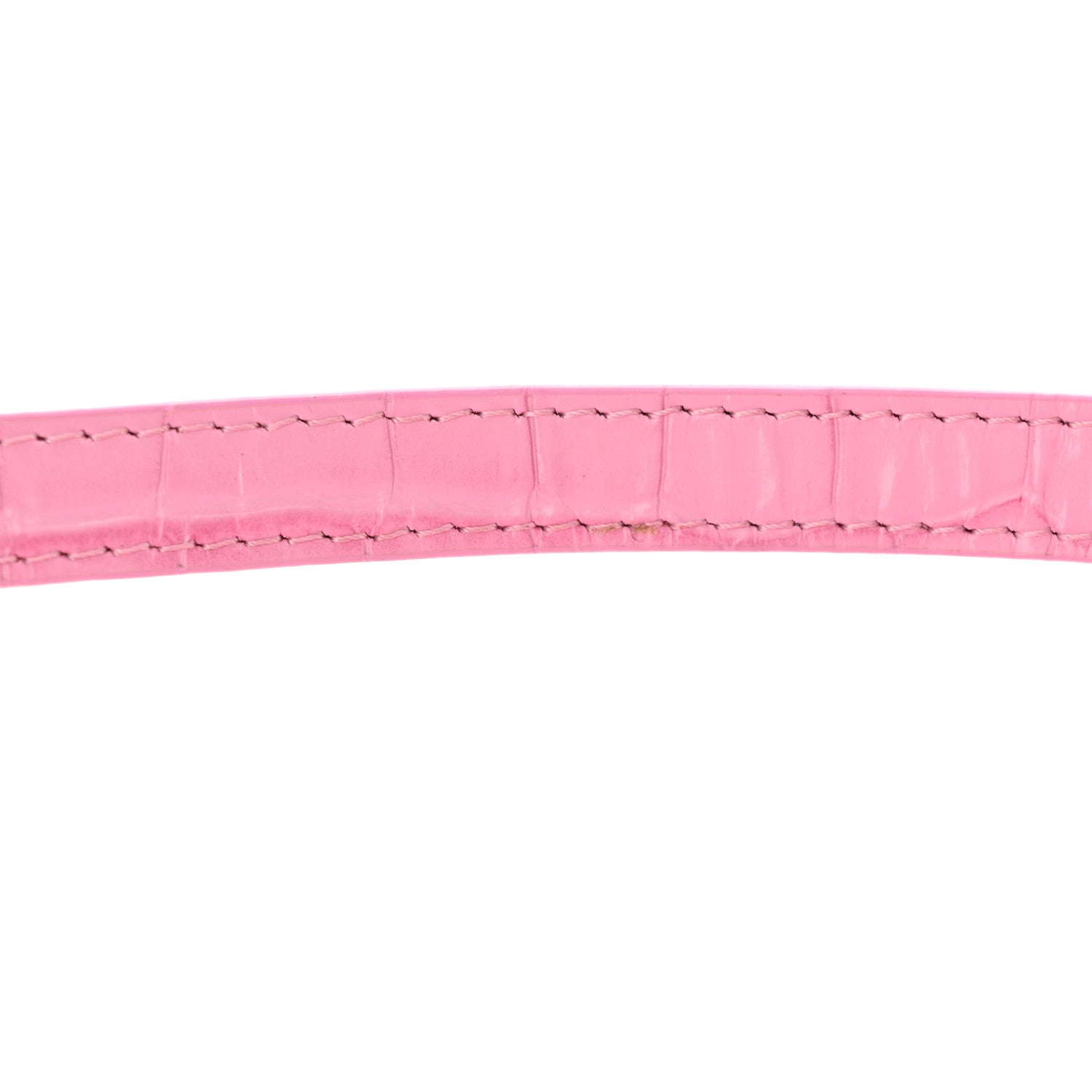 Jacquemus Calfskin Crocodile Embossed Le Grand Bambino Pink 13 of 13