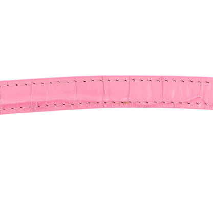 Jacquemus Calfskin Crocodile Embossed Le Grand Bambino Pink 13 of 13