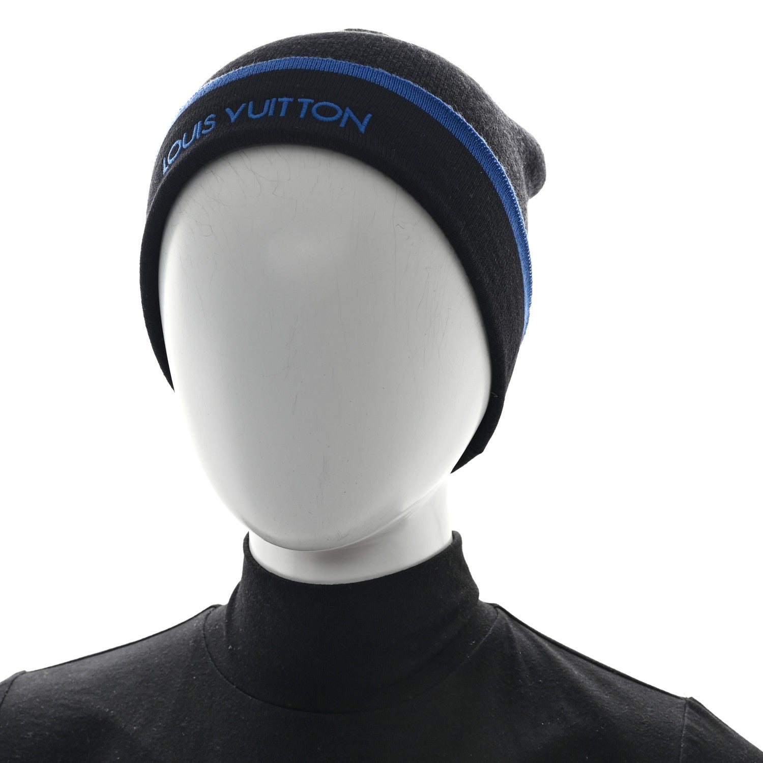 Louis Vuitton Wool My Monogram Eclipse Beanie Hat Blue 2 of 5