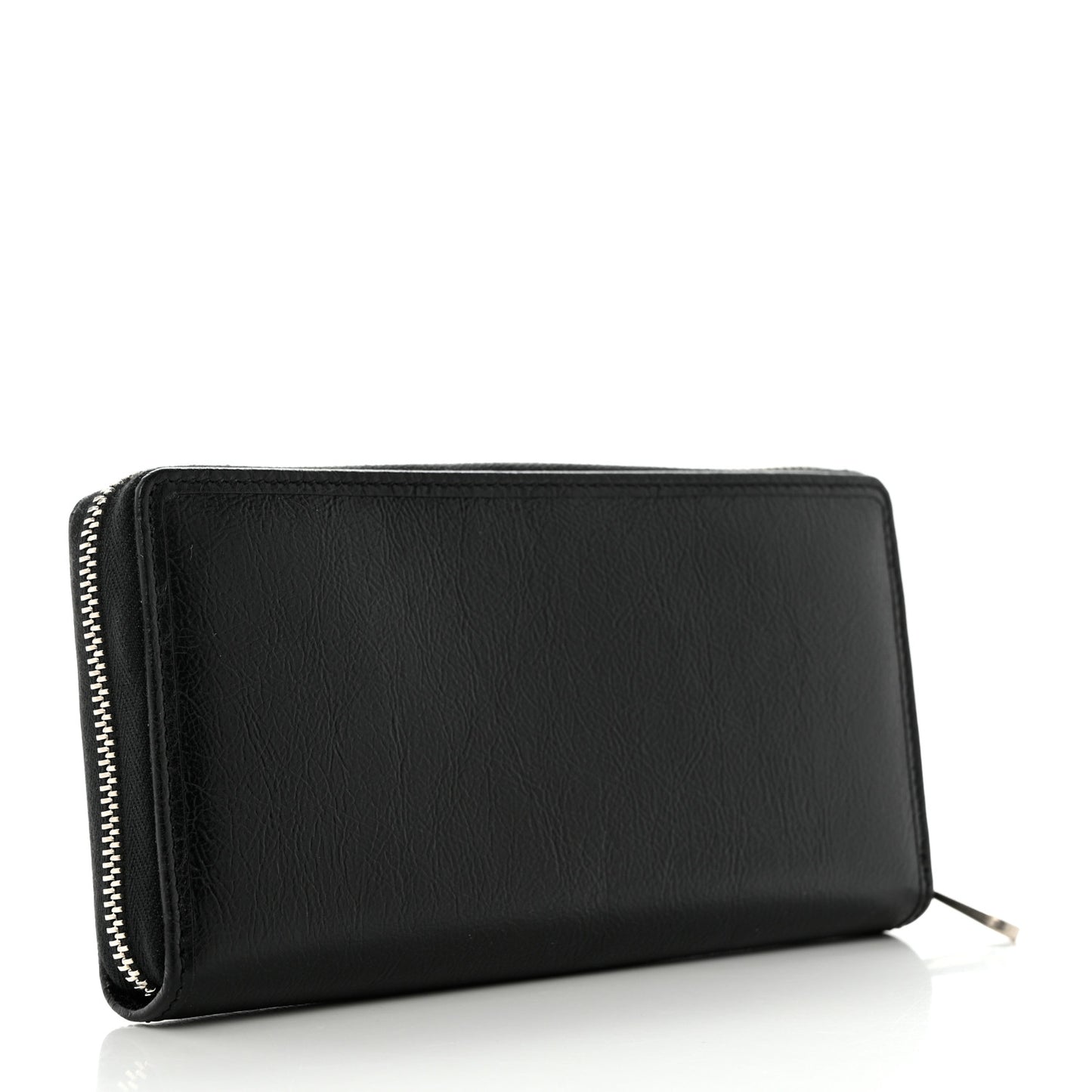 Vintage Calfskin Interlocking G Zip Wallet Black