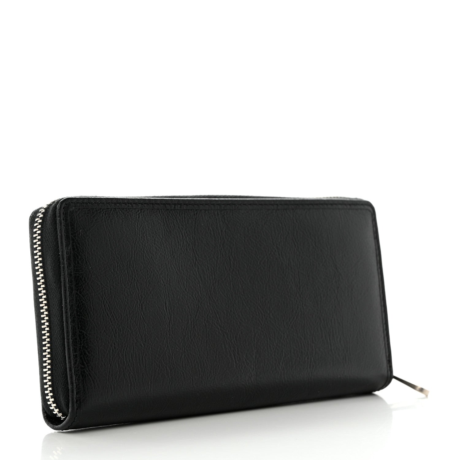 Gucci Vintage Calfskin Interlocking G Zip Wallet Black 3 of 12
