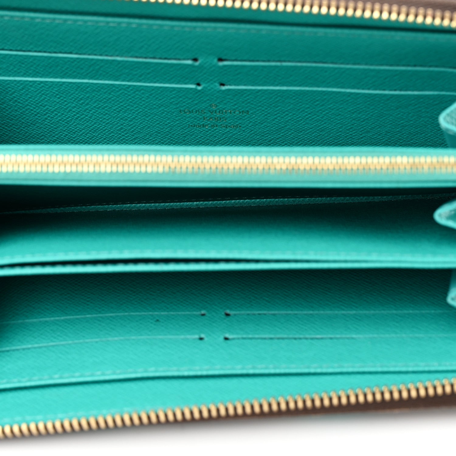 Louis Vuitton Monogram V Zippy Wallet Turquoise 5 of 7