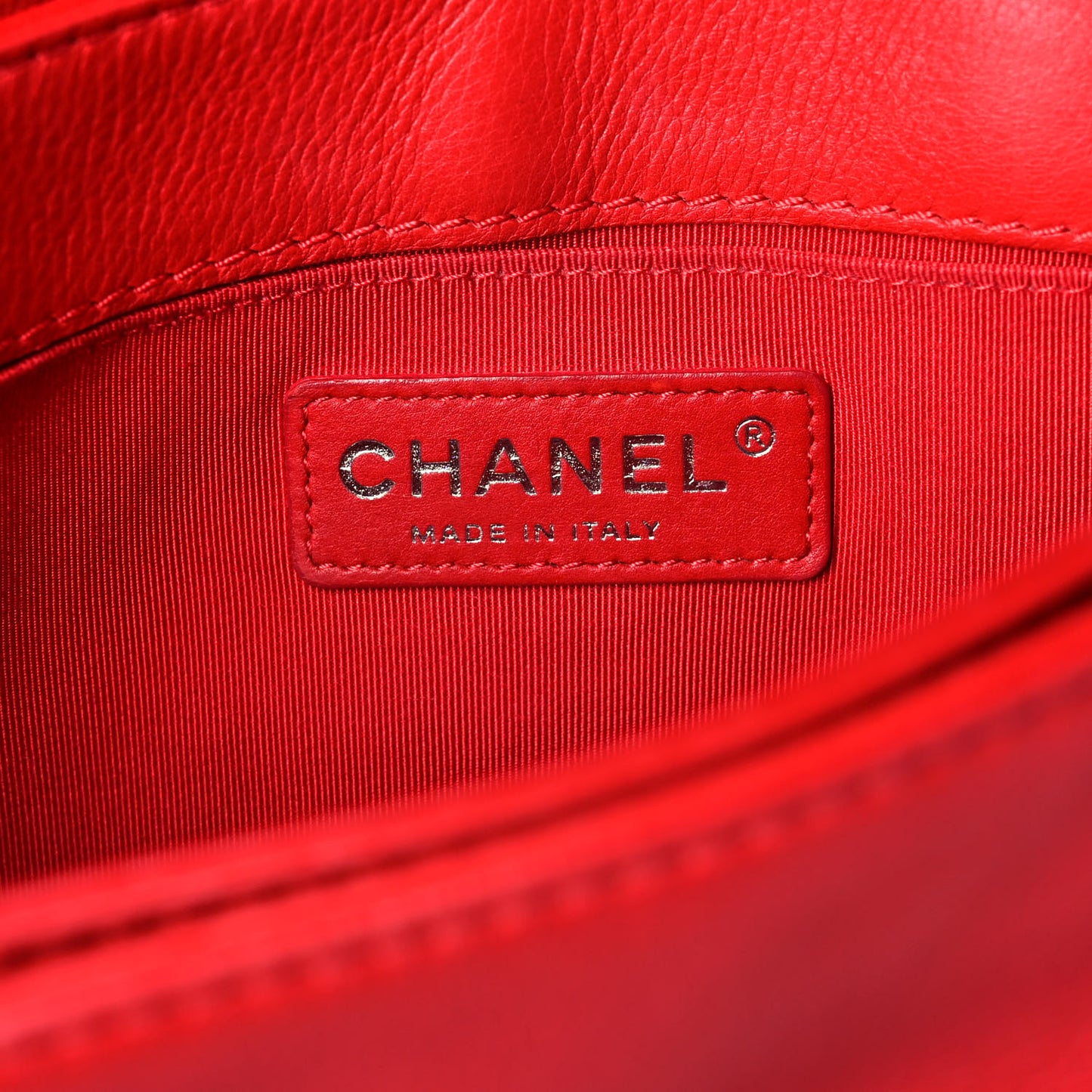 Calfskin Medium Boy Reverso Flap Red