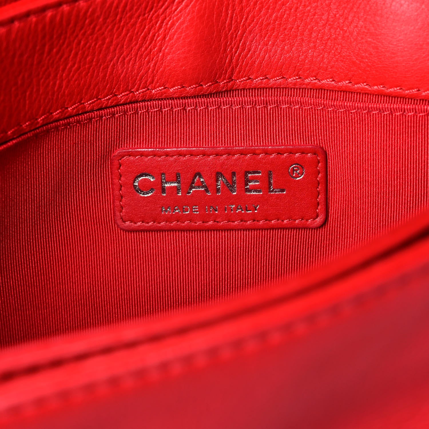 Chanel Calfskin Medium Boy Reverso Flap Red 14 of 17