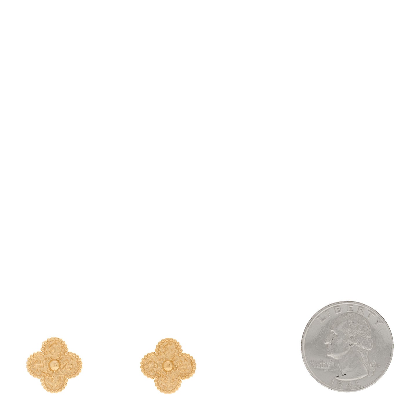 18K Yellow Gold Vintage Alhambra Earrings