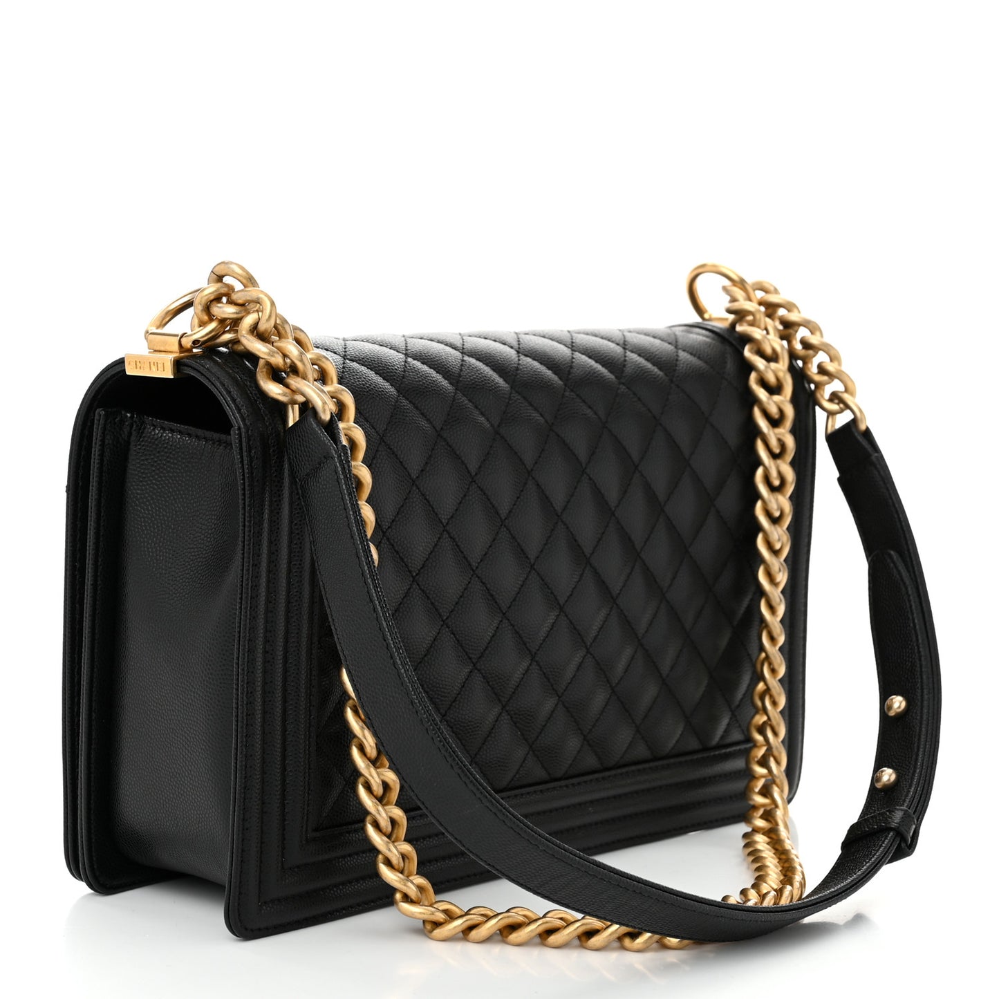Caviar Quilted New Medium Boy Flap Black