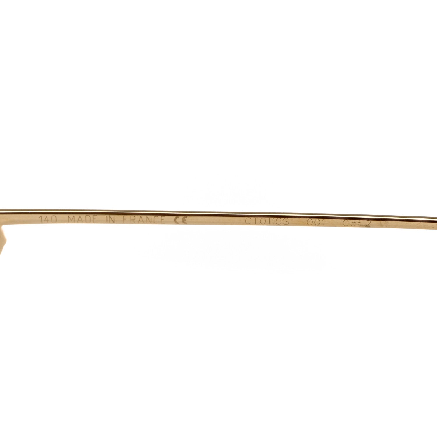 Cartier Aviator Sunglasses 140 Gold 6 of 8