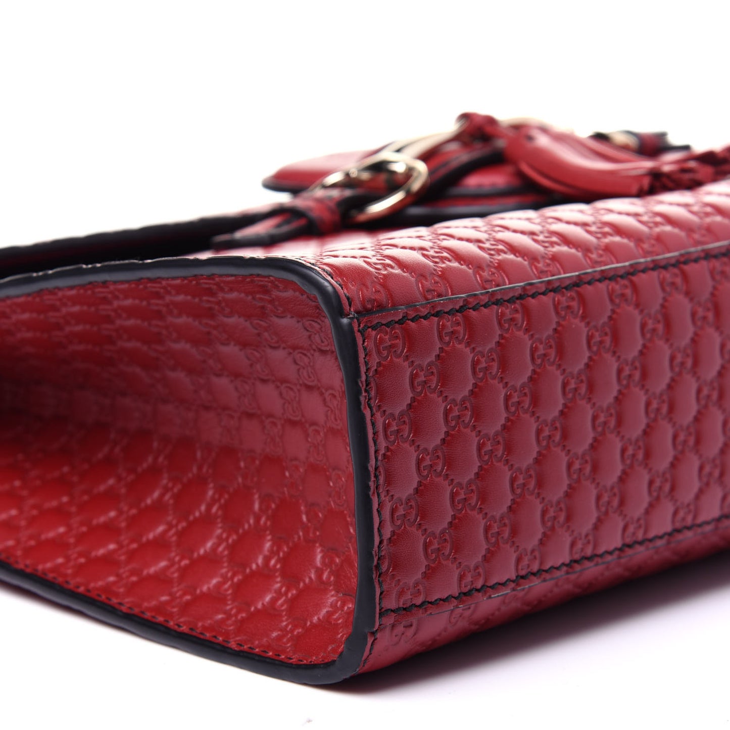Microguccissima Medium Emily Chain Shoulder Bag Red