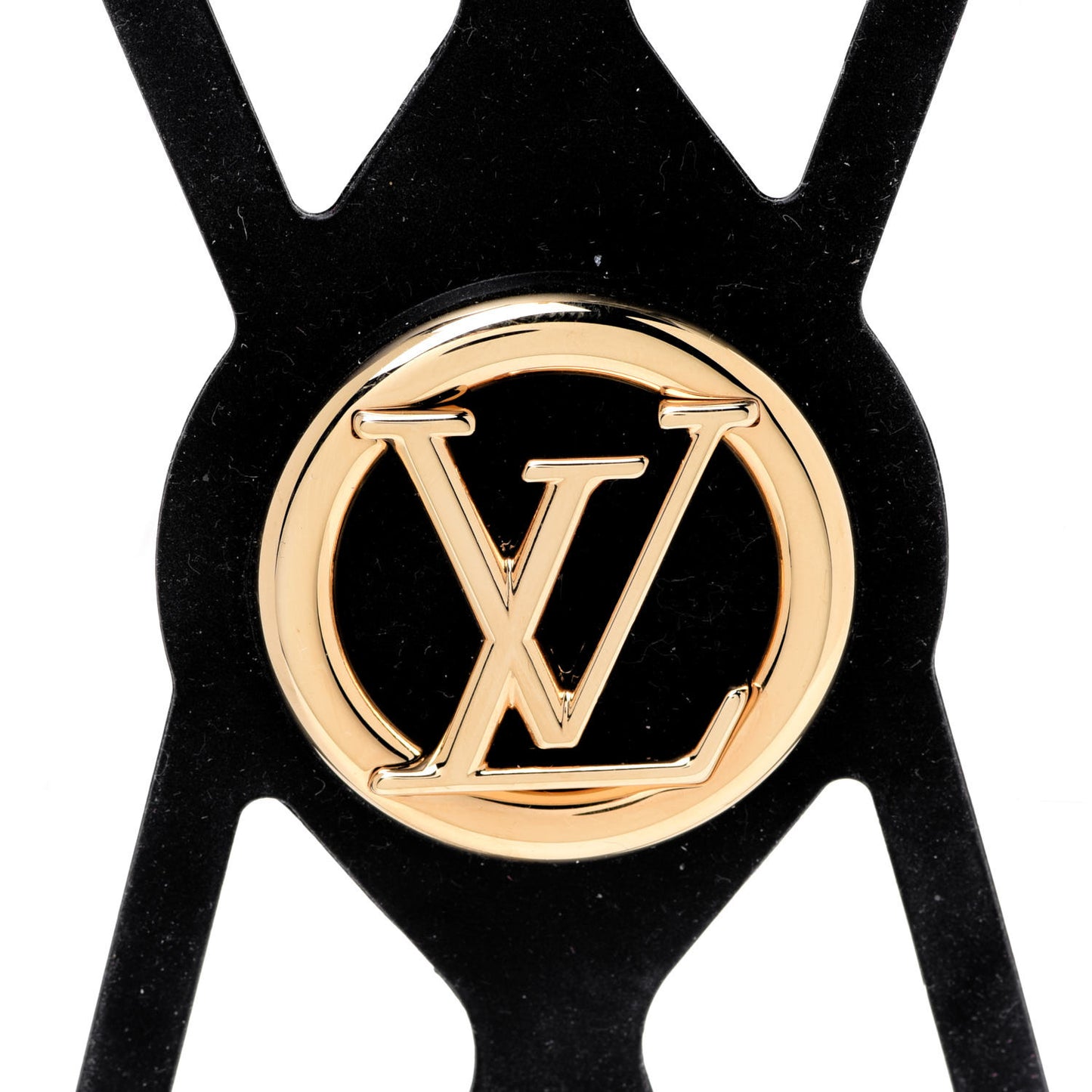 Monogram Silicone Louise Phone Holder Black