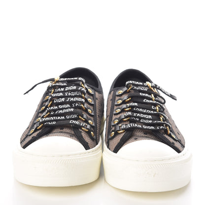 Christian Dior Mesh Plumetis Walk'n Dior Low Top Sneakers 38 Nude 2 of 8