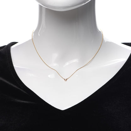 Tiffany 18K Rose Gold Diamond .03ct Elsa Peretti Diamonds by the Yard Pendant Necklace 2 of 6