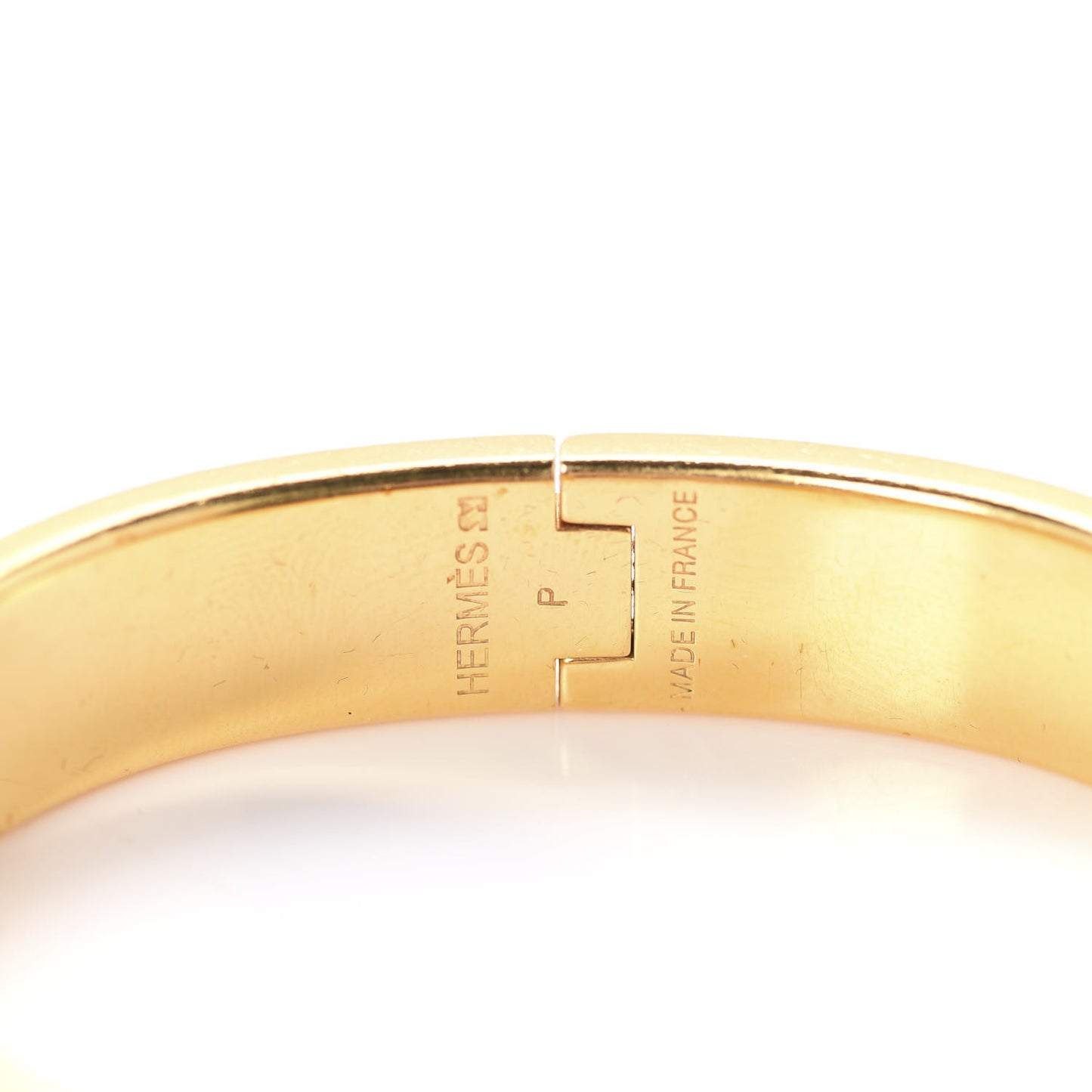 Enamel Narrow Clic Clac H Bracelet PM Rouge Corail