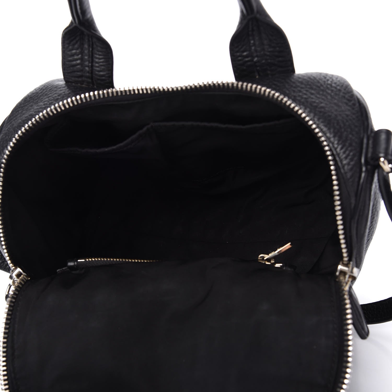 Alexander Wang Pebbled Lambskin Rockie Black Pale Gold Hardware 5 of 8