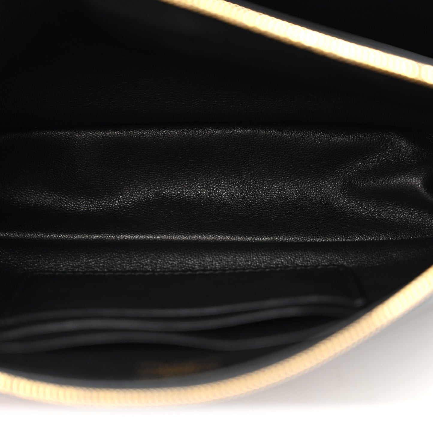 Natural Smooth Calfskin Rodeo Sling Pochette Black