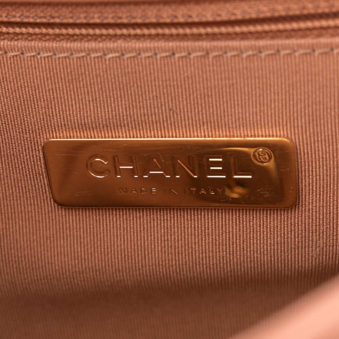 Lambskin Quilted Medium Chanel 19 Flap Brown
