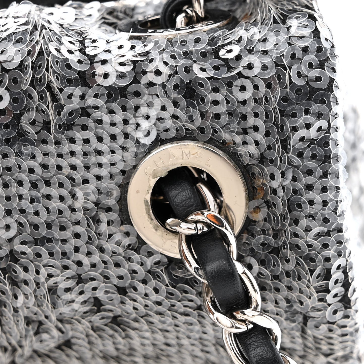 Sequin Mini Waterfall Flap Grey