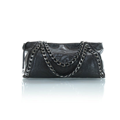 Chanel Caviar Modern Chain Tote Dark Brown 1 of 9