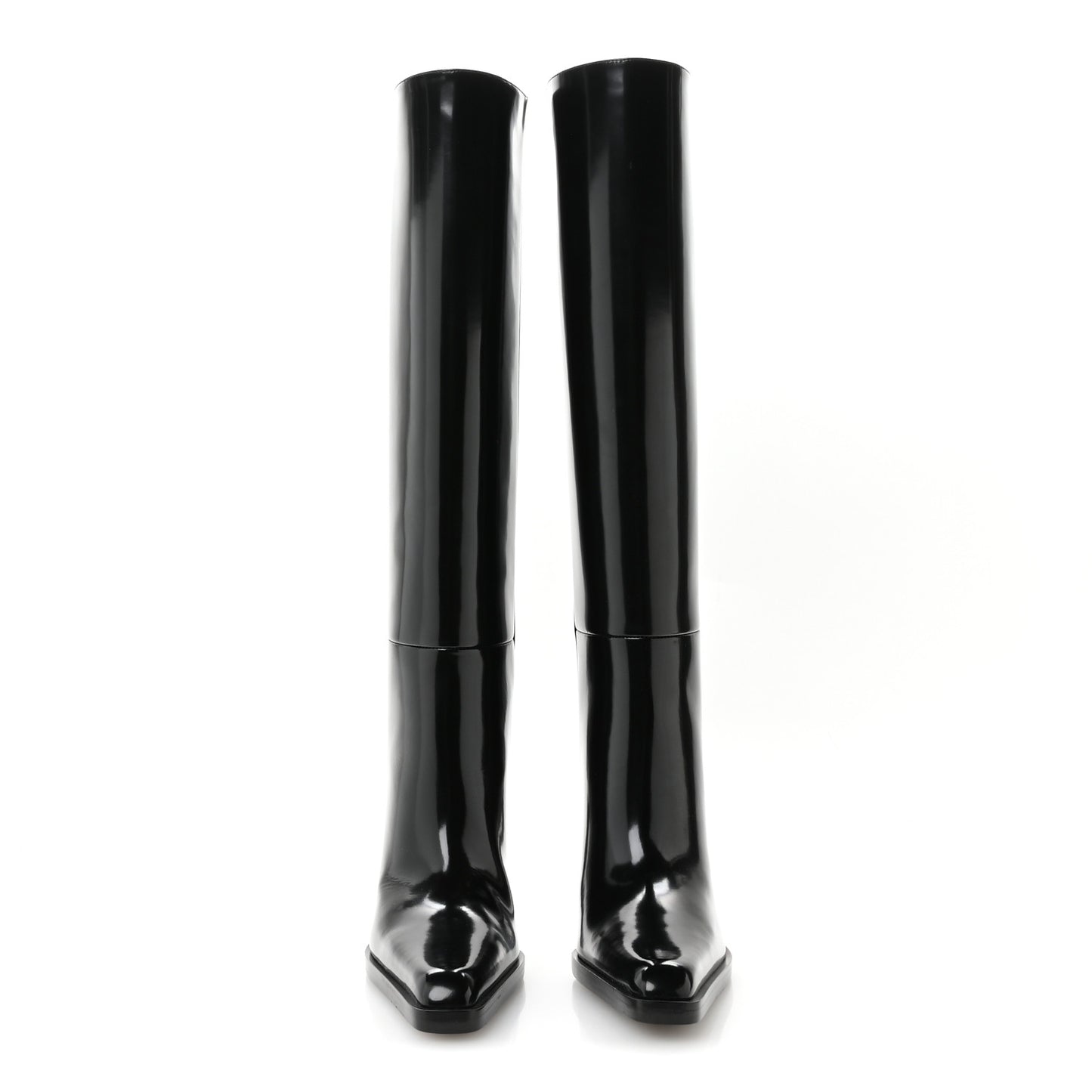 Vitello Marilyn Nina 95 Knee High Boots 38.5 Black