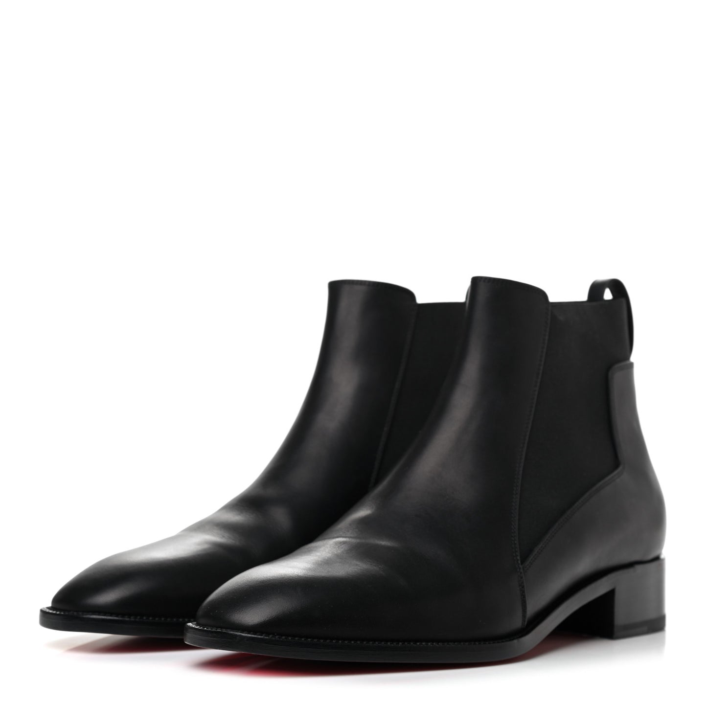 Calfskin Ingrassato Womens Marmada Flat Chelsea Boots 40.5 Black