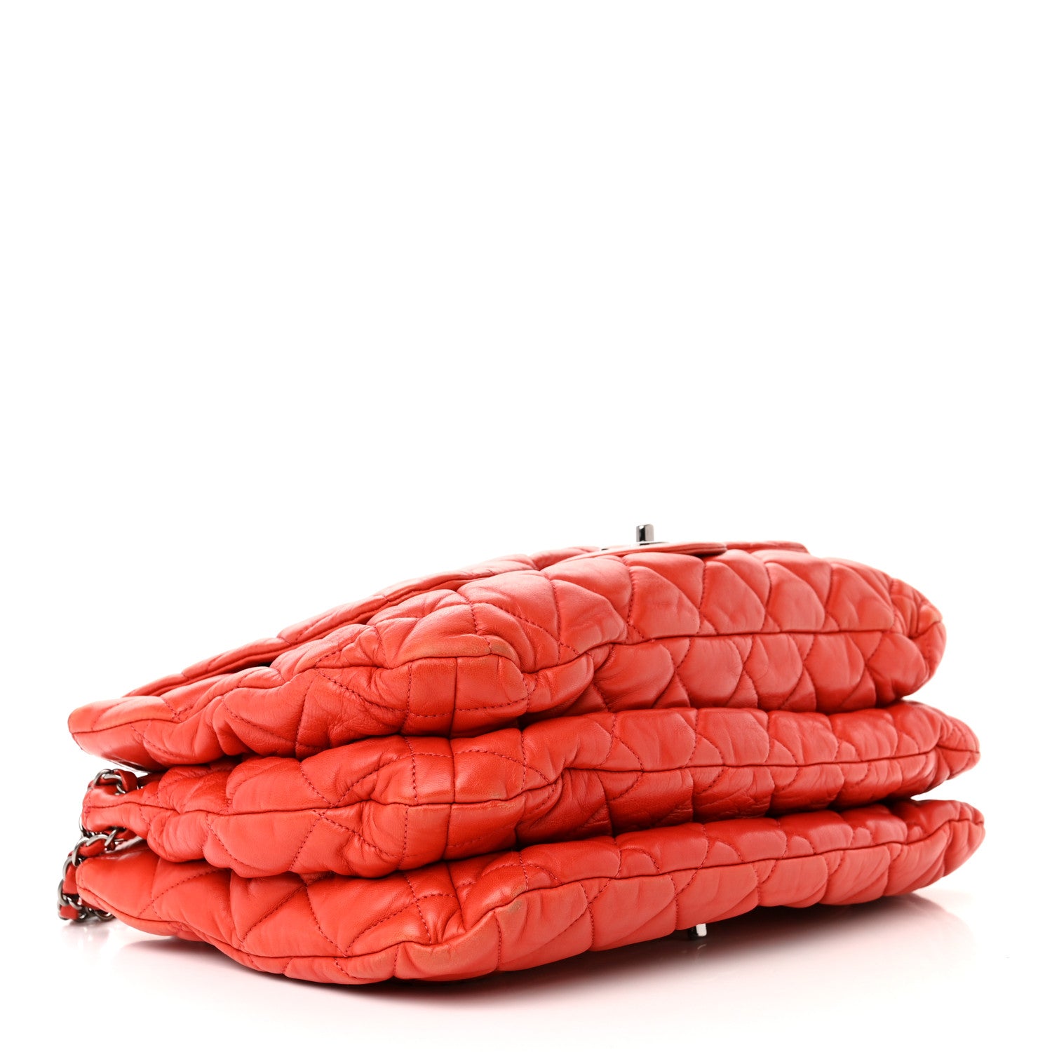 Chanel Lambskin Quilted Chanel 3 Maxi Flap Bag Red 4 of 18