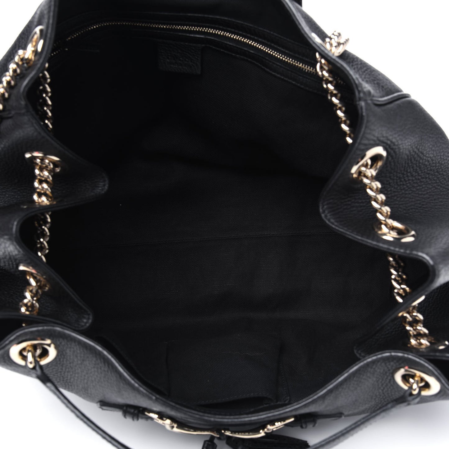 Calfskin Medium Emily Shoulder Bag Black