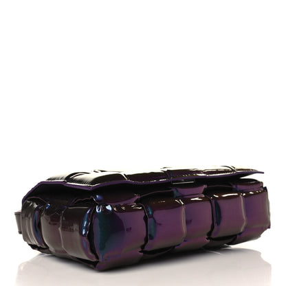 Bottega Veneta Glossy Nail Polish Nappa Maxi Intreccio Padded Cassette Crossbody Bag Holographic 4 of 8