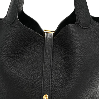 Hermes Taurillon Clemence Picotin Lock 22 MM Black 8 of 11