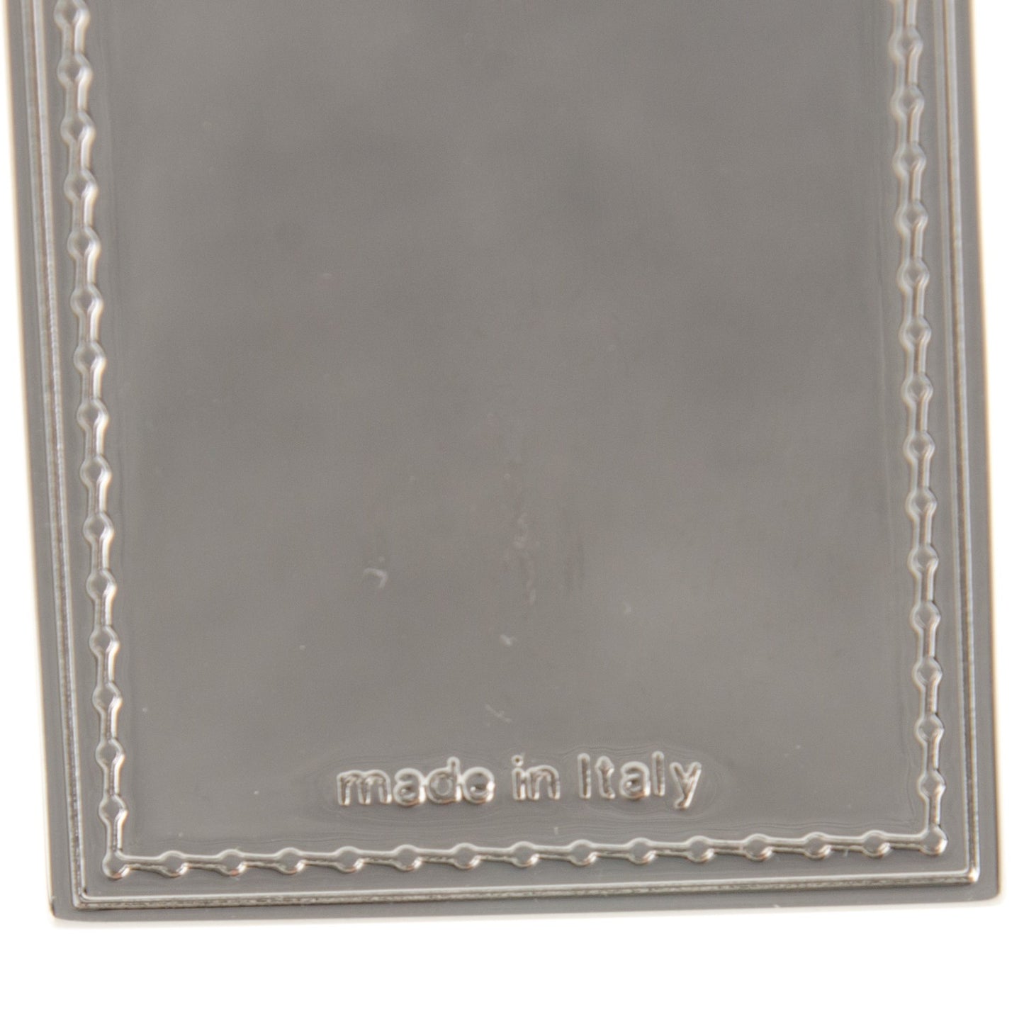 Luggage Tag Key Holder Silver