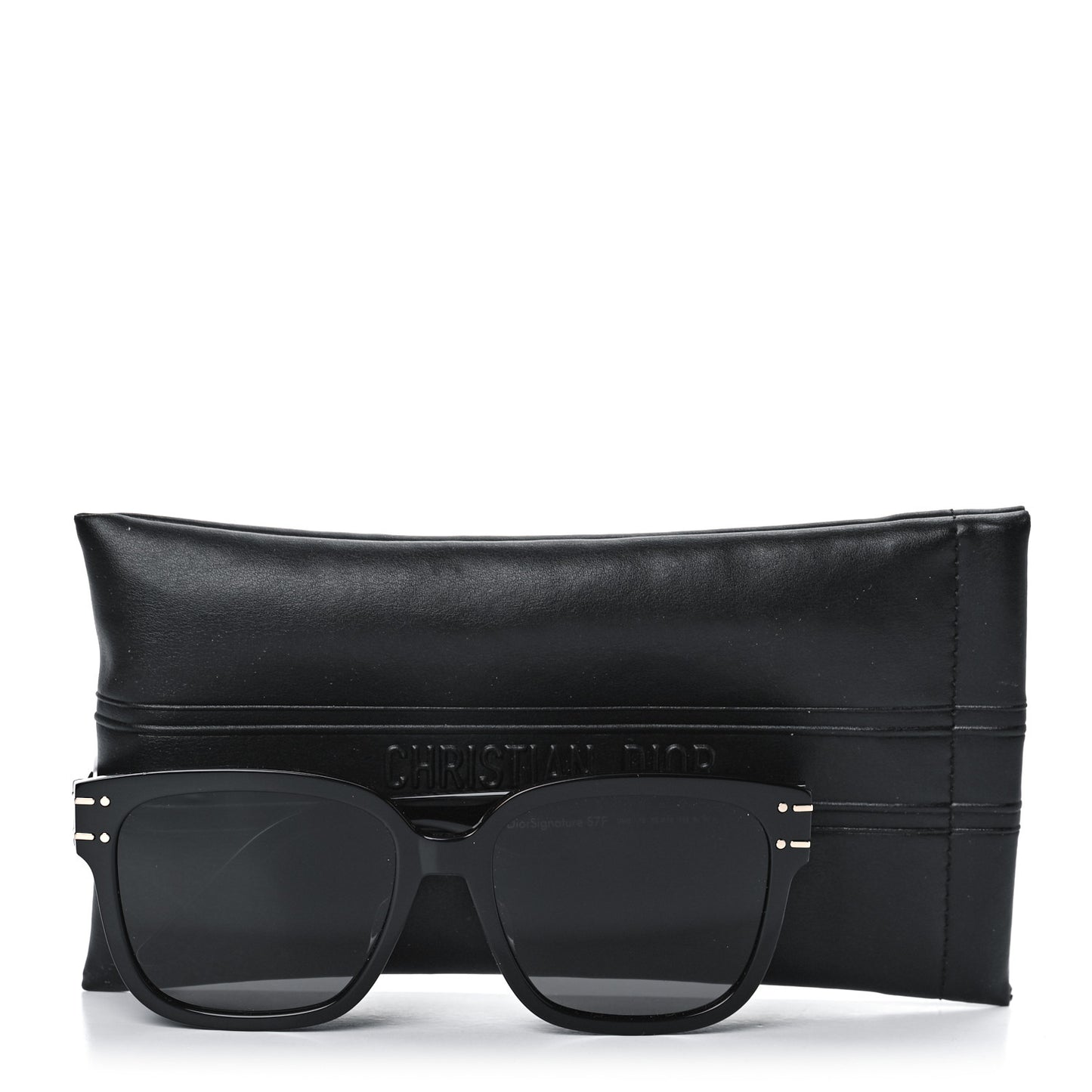 Diorsignature S7F Square Sunglasses Black