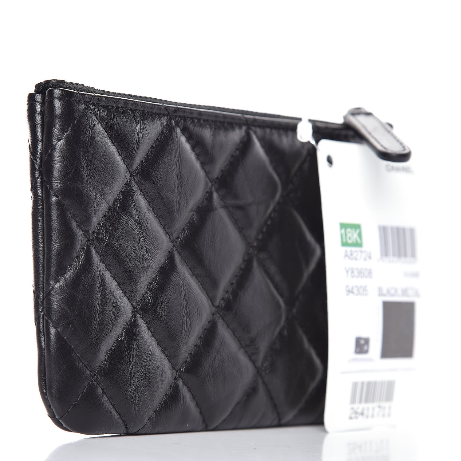 Chanel Aged Calfskin Quilted Small Reissue Cosmetic Case So Black 3 of 8