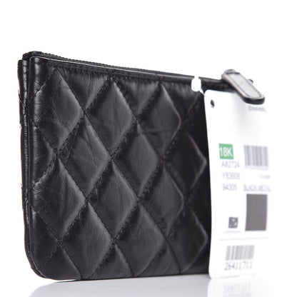 Chanel Aged Calfskin Quilted Small Reissue Cosmetic Case So Black 3 of 8