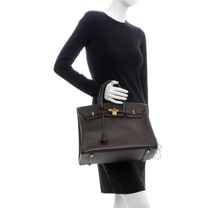 Hermes Courchevel Birkin 35 Chocolate 2 of 33