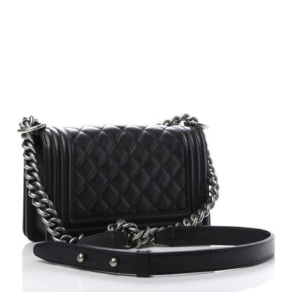 Chanel Calfskin Quilted Small Boy Flap Black 3 of 10