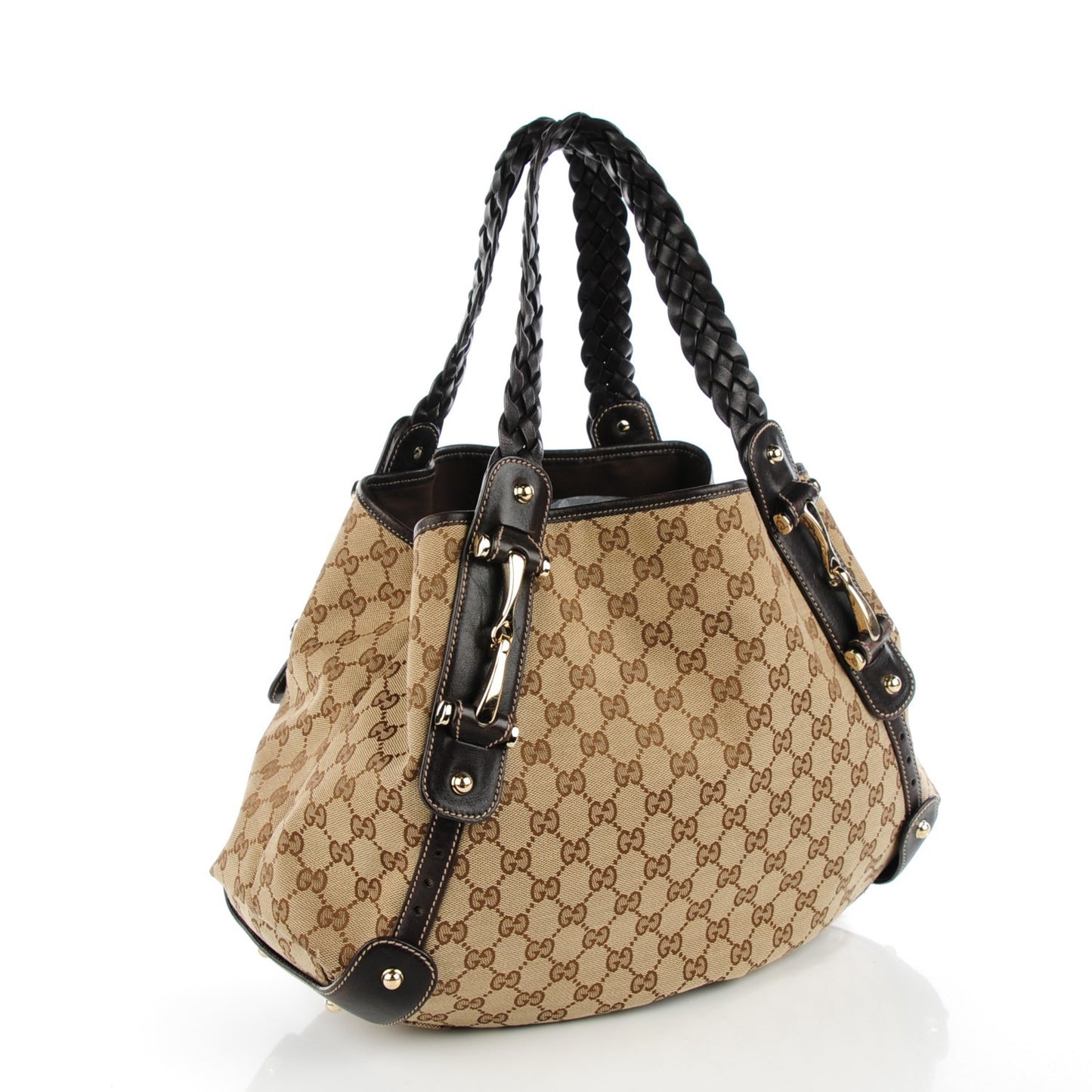 Monogram Medium Pelham Shoulder Bag Dark Brown