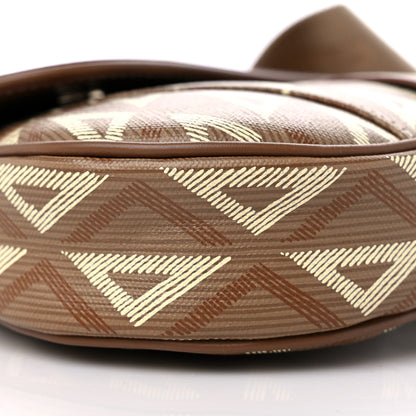 Christian Dior Coated Canvas CD Diamond Printed Mens Saddle Bag Coffee 7 of 8
