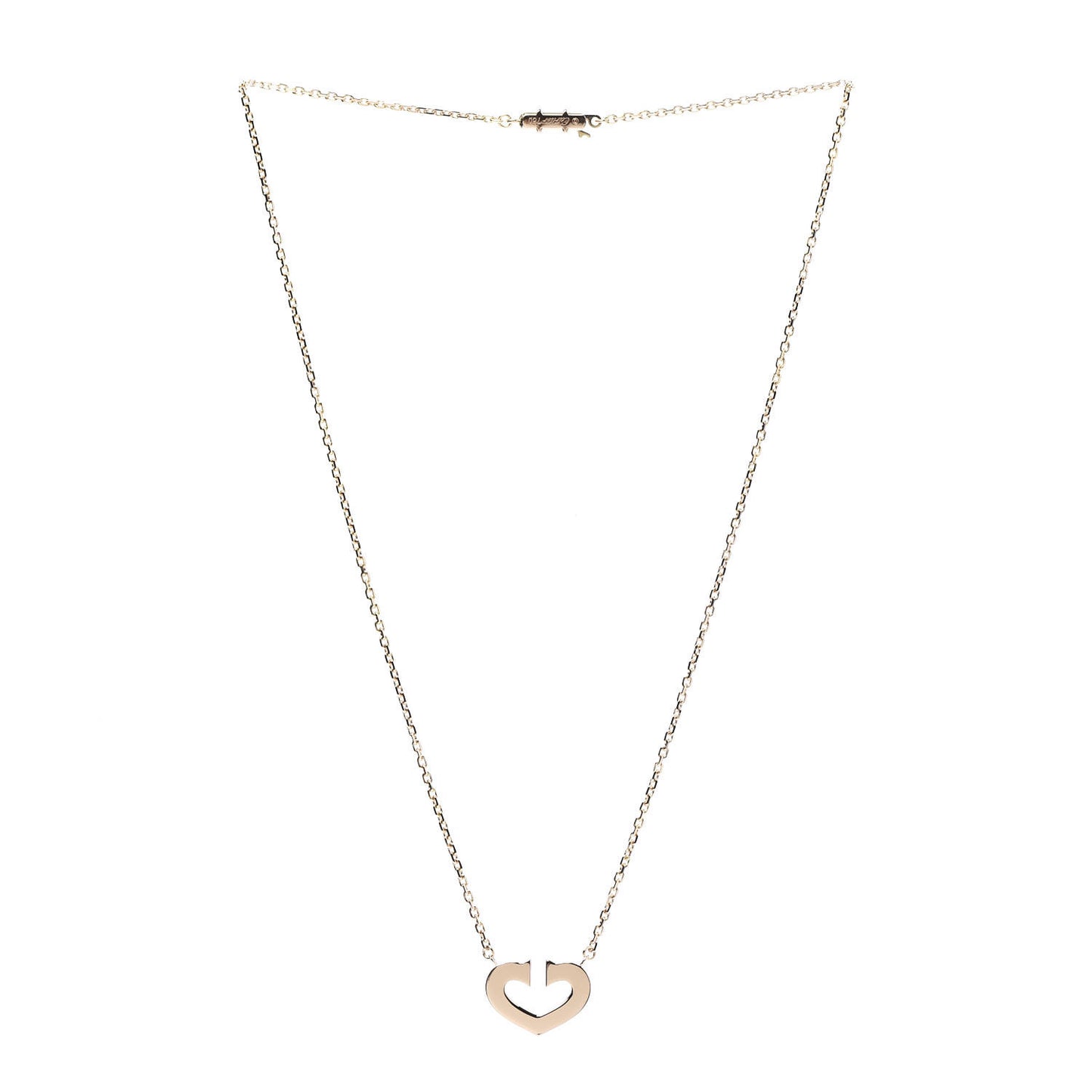 18K Pink Gold Medium Hearts and Symbols Necklace