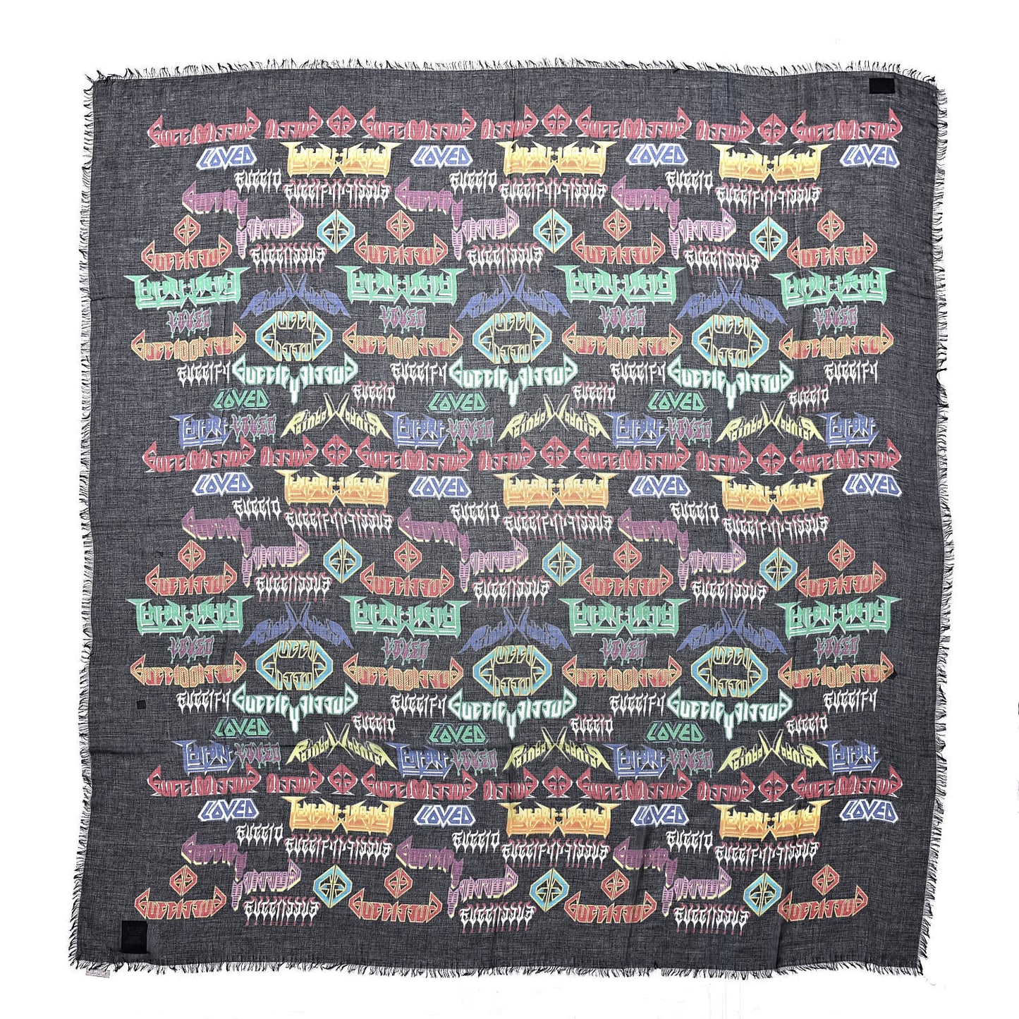 Modal Silk Loved Scarf Black