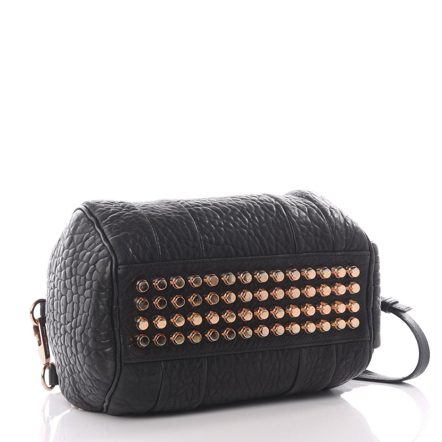 Pebbled Lambskin Rockie Black Rose Gold Hardware