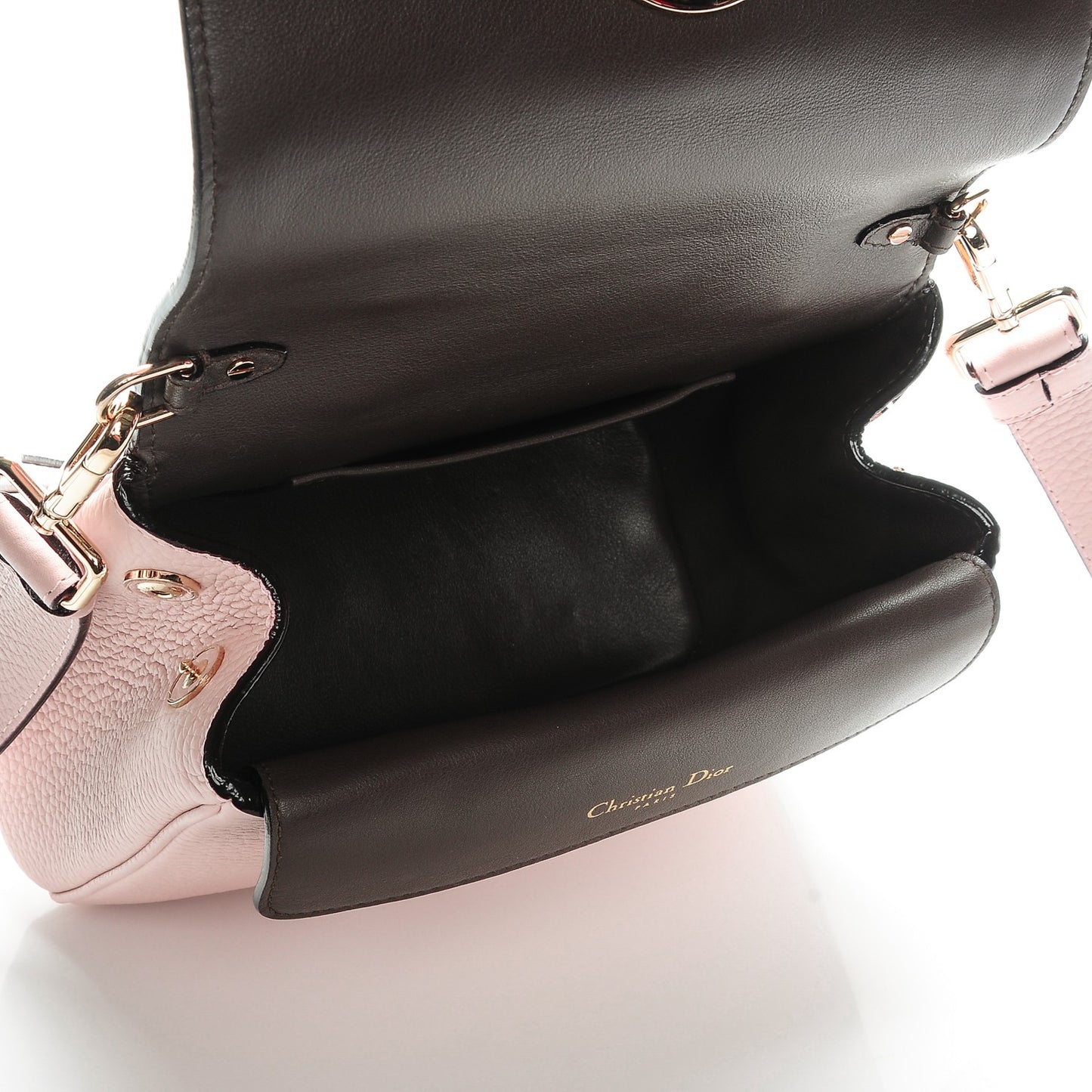 Bullcalf Mini Be Dior Flap Rose Poudre