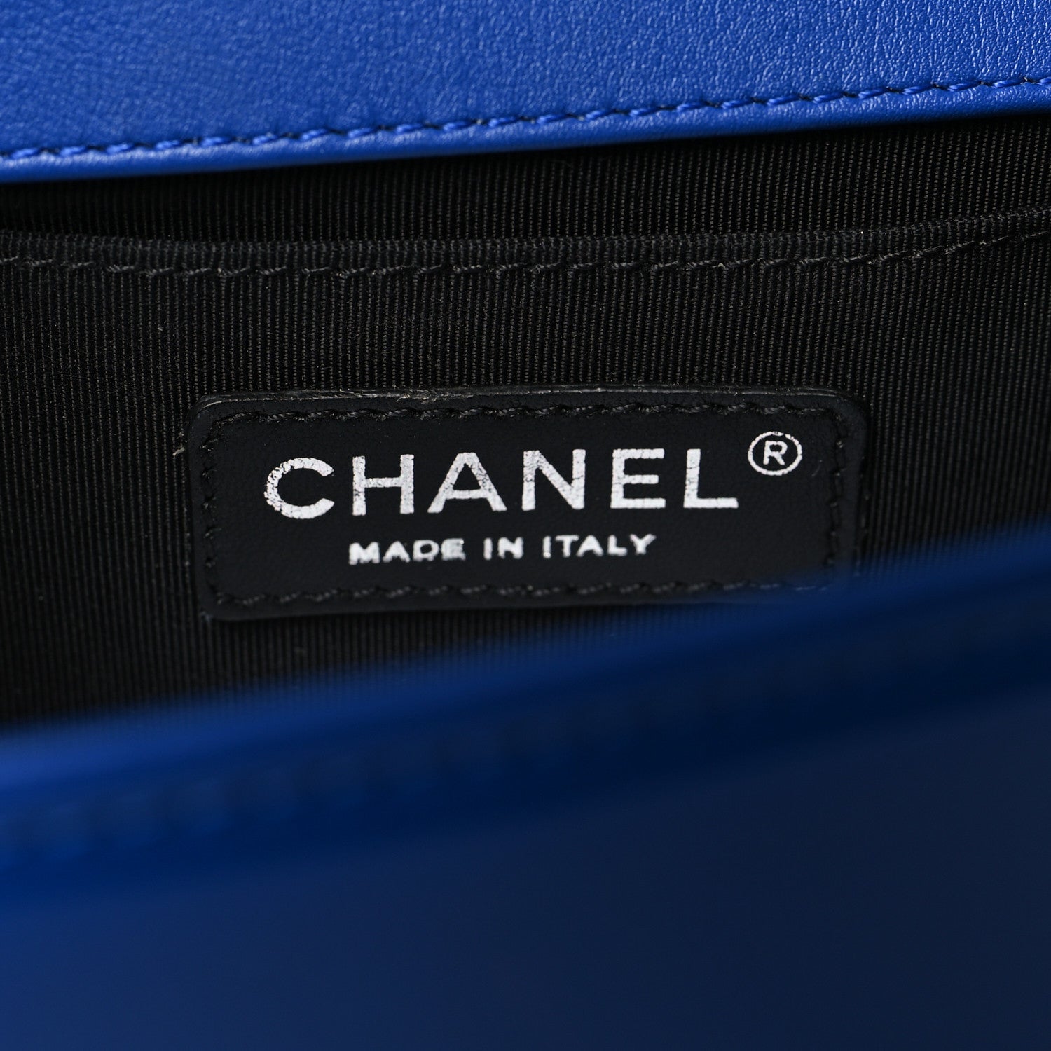Chanel Patent Calfskin Quilted Medium Plexiglass Boy Flap Blue 6 of 10