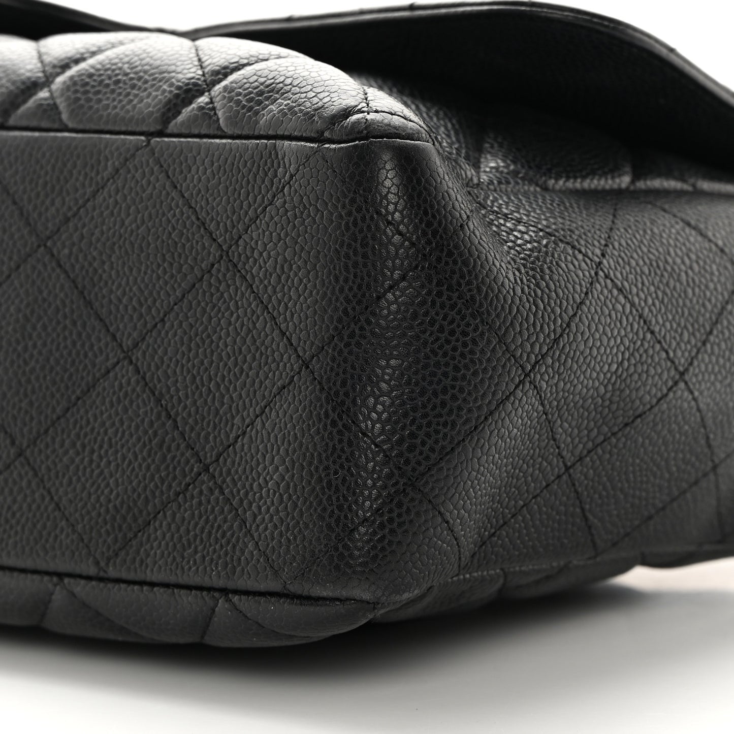 Caviar Quilted Jumbo Single Flap Black