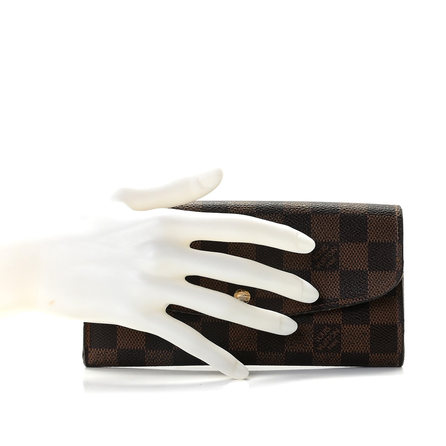 Louis Vuitton Damier Ebene Emilie Wallet 7 of 9