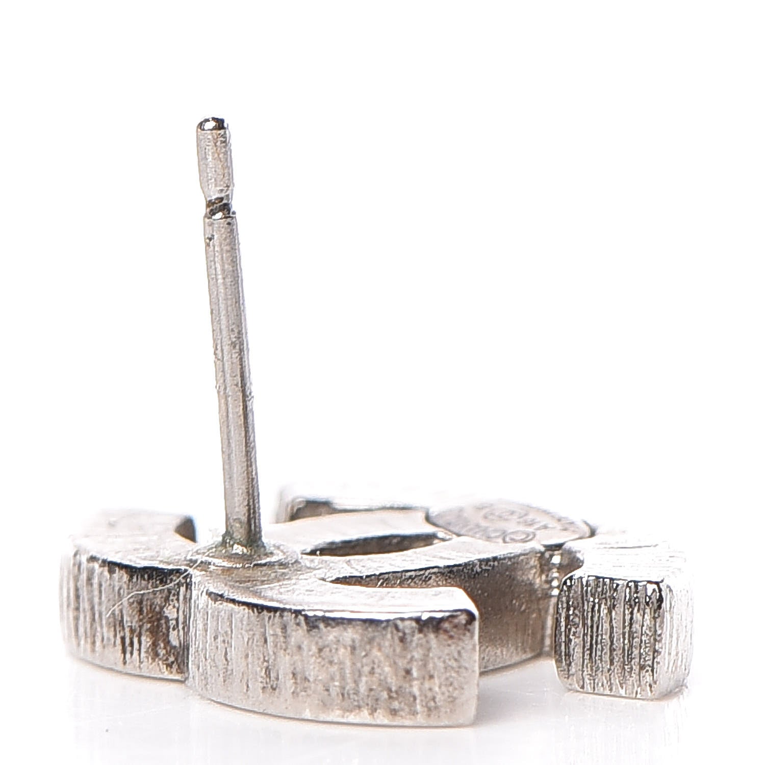 Chanel Crystal CC Earrings Silver 5 of 5