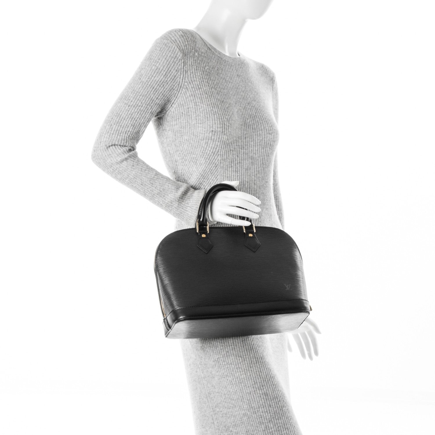 Louis Vuitton Epi Alma PM Black 2 of 7
