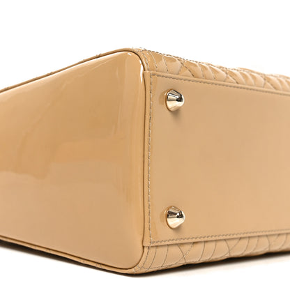 Christian Dior Patent Cannage Large Lady Dior Beige 9 of 11