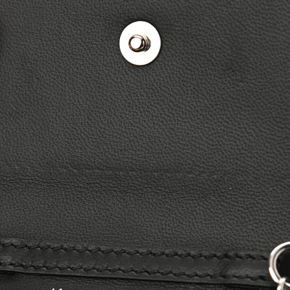Alexander McQueen Calfskin Skull Stud Chain Wallet Black 8 of 8